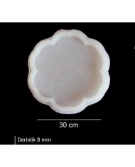 5 Adet 30cm - Çiçek Model Tepsi Kalıbı (30 cm)