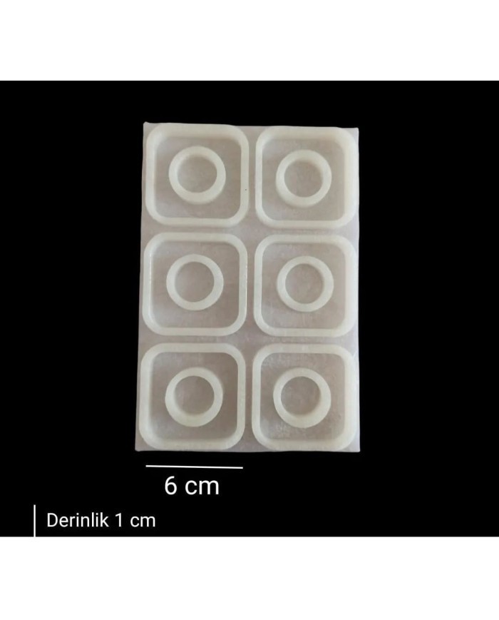 5 Adet 6 cm - Peçete Yüzüğü Kalıbı M1