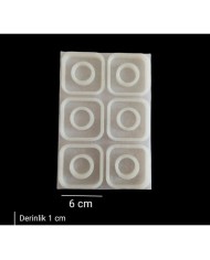 5 Adet 6 cm - Peçete Yüzüğü Kalıbı M1