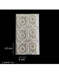 5 Adet 6,5 cm - Lale Peçete Yüzüğü Kalıbı