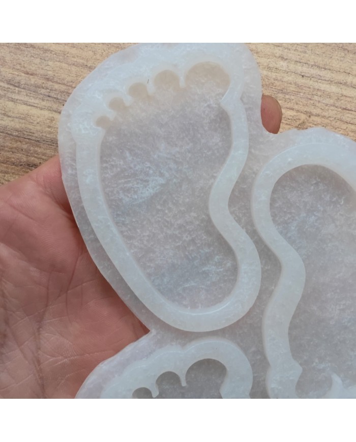 5 Adet Bebek Ayağı1Çift Magnet Reçine Epoksi Kalıbı - Kod: 1233