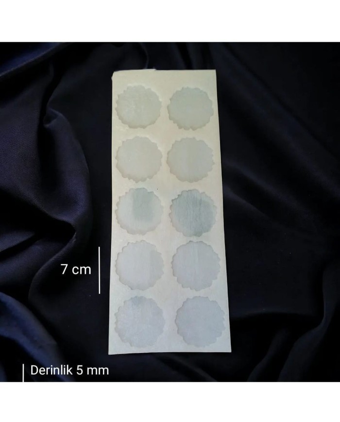 5 Adet 7cm - 10lu Tırtıklı Yuvarlak Magnet Kalıbı