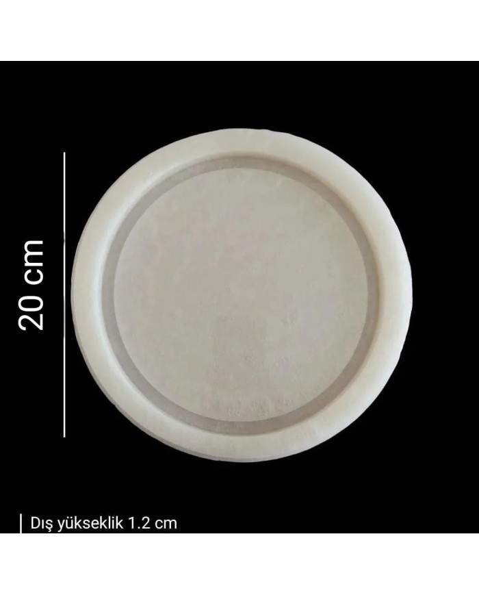 5 Adet 20 cm - Yuvarlak Tepsi Kalıbı