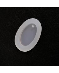 5 Adet Reçine Epoksi Kalıp-delikli Oval 2 - E16