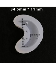 5 Adet Reçine Epoksi Kalıp - Delikli Ay - E11K