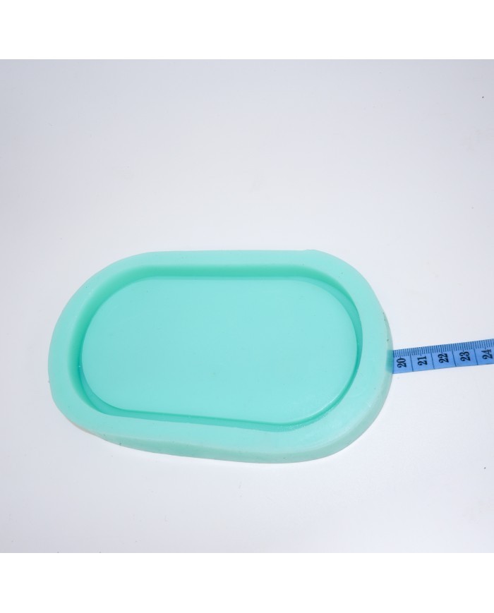 5 Adet Oval Terazzo Tabanlık Beton Saksı Kalıbı 195