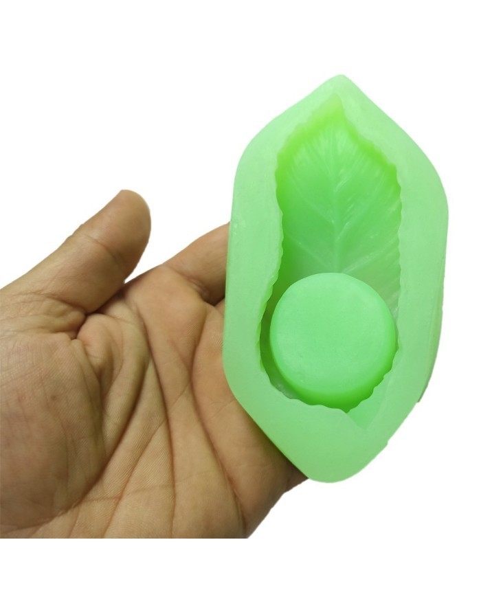 5 Adet Yaprak - Mum ve Beton Kalıp