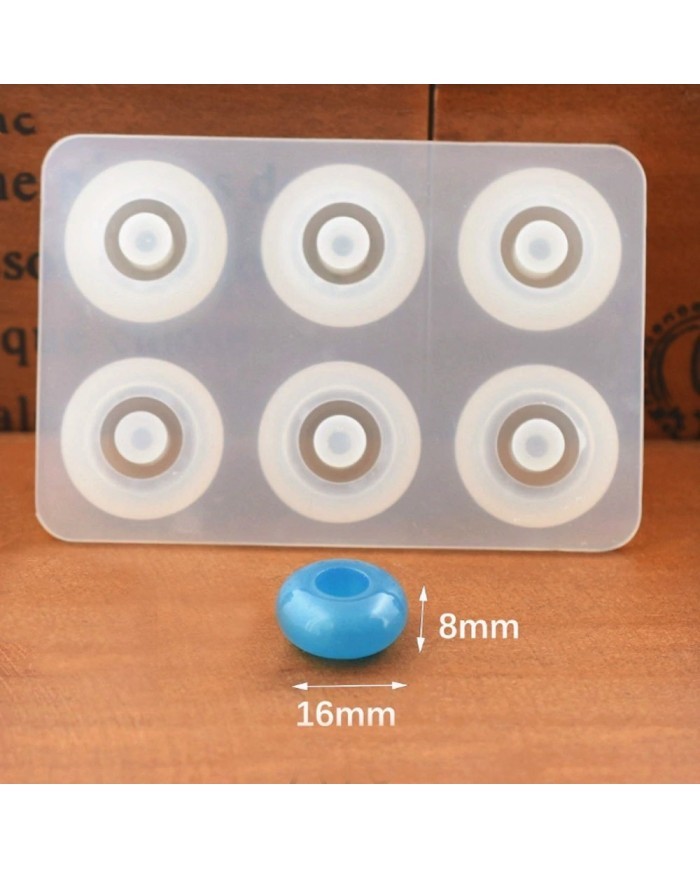 İnce Yassı 16 mm Şambala Boncuk Reçine Epoksi Kalıp -Kod:92