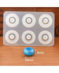 İnce Yassı 16 mm Şambala Boncuk Reçine Epoksi Kalıp -Kod:92