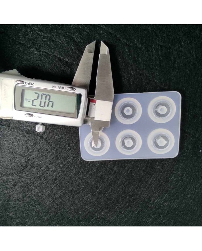 12 mm İnce Yassı Şambala Boncuk Reçine Epoksi Kalıp -Kod:91