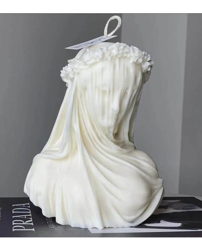 Peçeli Kadın Mum Silikon Kalıbı - Kod:1100