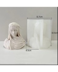 Peçeli Kadın Mum Silikon Kalıbı - Kod:1100