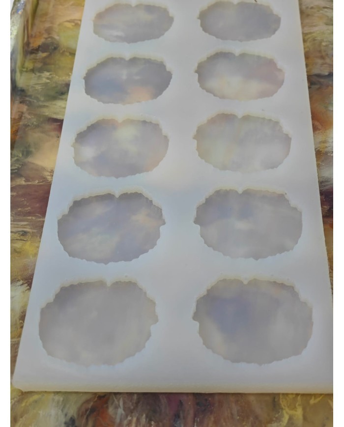 10'lu Epoksi Reçine Silikon Kalıp Kütük Modeli