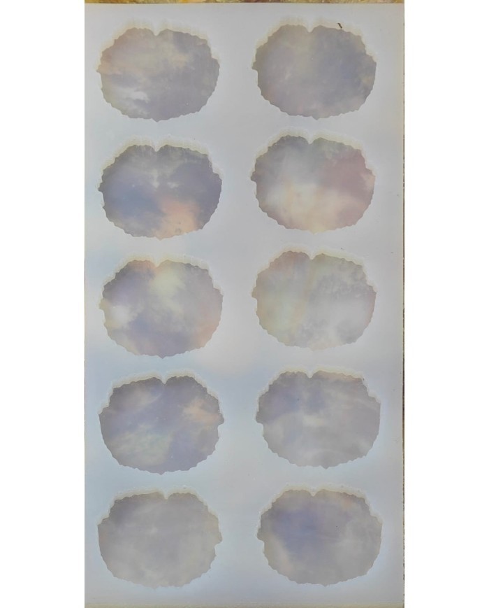 5 Adet 10'lu Epoksi Reçine Silikon Kalıp Kütük Modeli