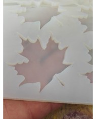 5 Adet 10'lu Epoksi Reçine Silikon Kalıp Çınar Yaprağı Modeli