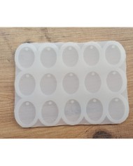 Oval Çoklu Reçine Epoksi Anahtarlık Ve Takı Kalıbı - Kod: SN1242