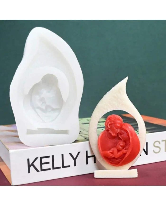 Kutsal Aile Mum Silikon Kalıbı - Kod:1168