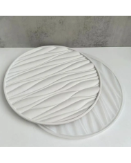 Büyük Daire Tepsi Reçine Epoksi Kalıp - 300mm - Kod:1111