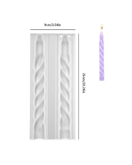 Pimli Örgü Şamdan Mum Kalıbı - Hobi Silikon Kalıbı -Kod:1115