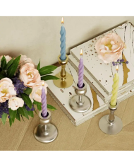 Pimli Örgü Şamdan Mum Kalıbı - Hobi Silikon Kalıbı -Kod:1115