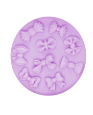 Silikon  Mum Kalıbı - 3D Papyon Şeklinde, Kek, Çikolata Silikon Kalıbı - Kod:1127