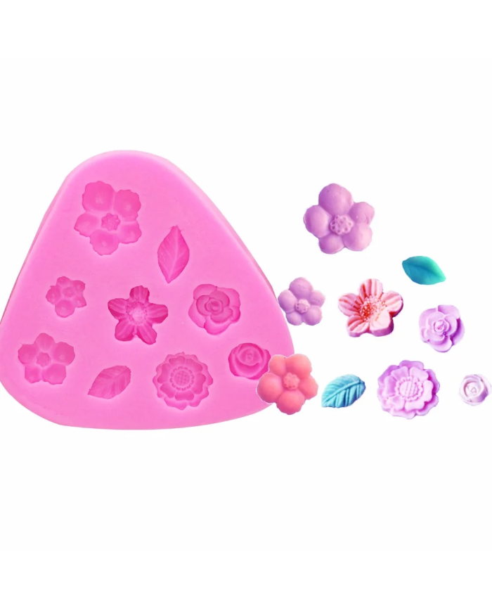 Çiçek Silikon Kalıp - Hobi Silikon Kalıbı -Kod:1128