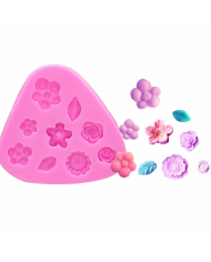 Çiçek Silikon Kalıp - Hobi Silikon Kalıbı -Kod:1128