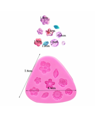 Çiçek Silikon Kalıp - Hobi Silikon Kalıbı -Kod:1128