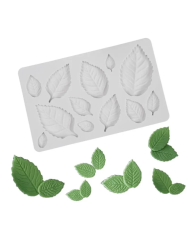 Yaprak Silikon Kalıp - Hobi Silikon Kalıbı -Kod:1129