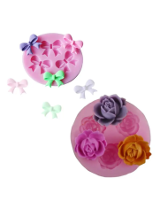 Gül Yaprakları Silikon Kalıp - Hobi Silikon Kalıbı -Kod:1138