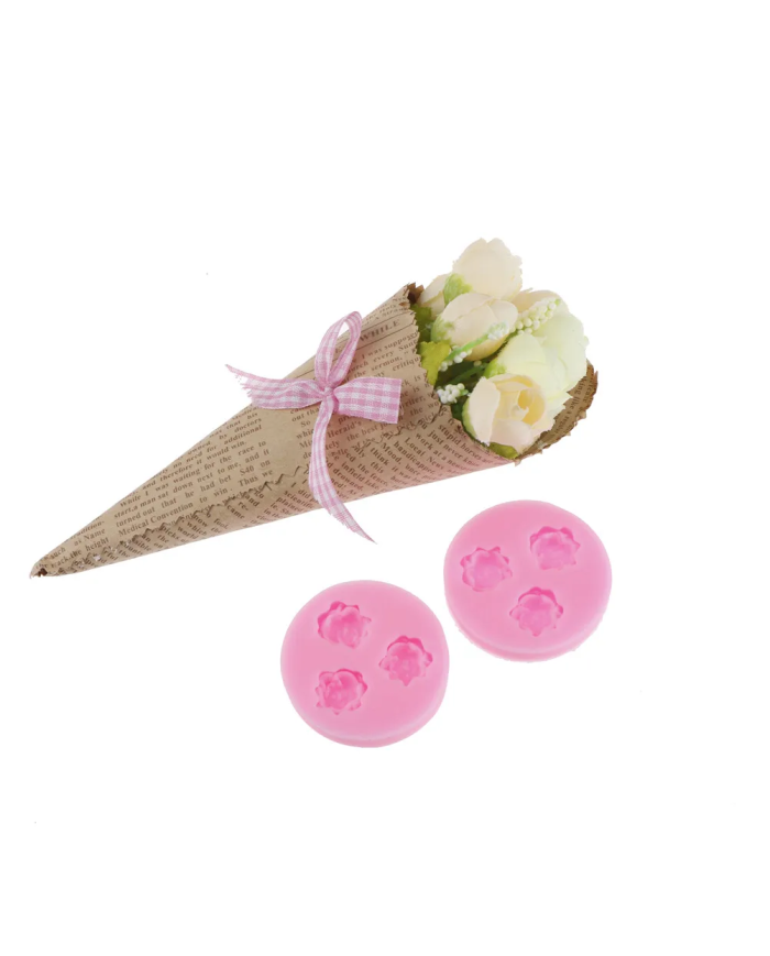 Gül Yaprakları Silikon Kalıp - Hobi Silikon Kalıbı -Kod:1138