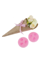 Gül Yaprakları Silikon Kalıp - Hobi Silikon Kalıbı -Kod:1138