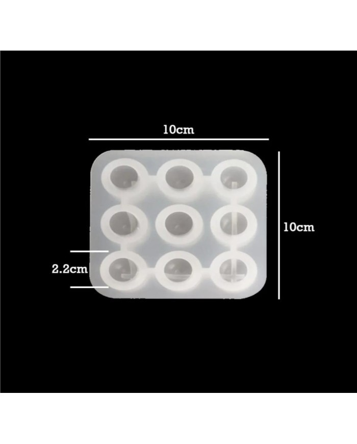 Reçine Epoksi Mum Beton Sabun Silikon Kalıbı - Kod: 1101