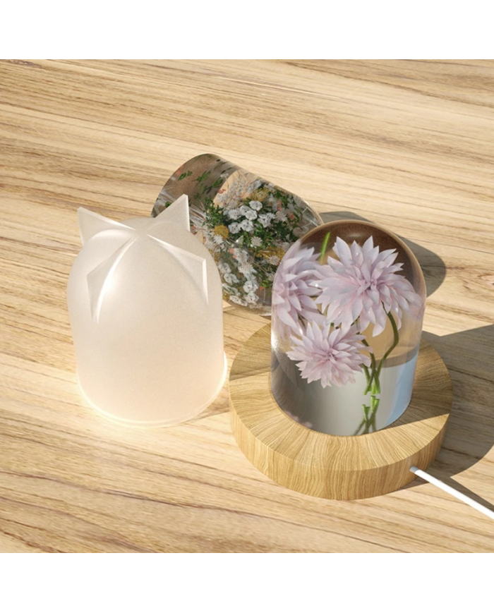 Abajur Epoksi ve Mum Kalıbı - Hobi Silikon Kalıbı -Kod:1148