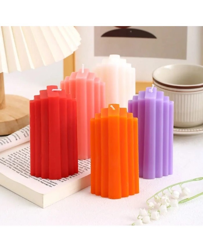 Geometrik Buz Dağı Silikon Mum Kalıbı - Kod: 1155