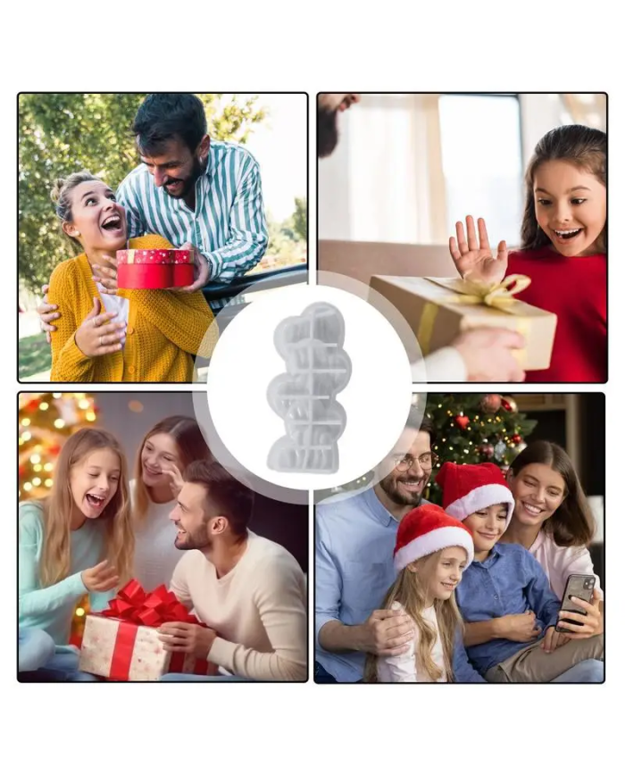 Dalgalı Kalp Modeli  Mum Hobi Silikon Kalıbı - Kod: 1153