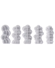 Yonca Modeli 3D Mum Hobi Silikon Kalıbı - Kod: 1151