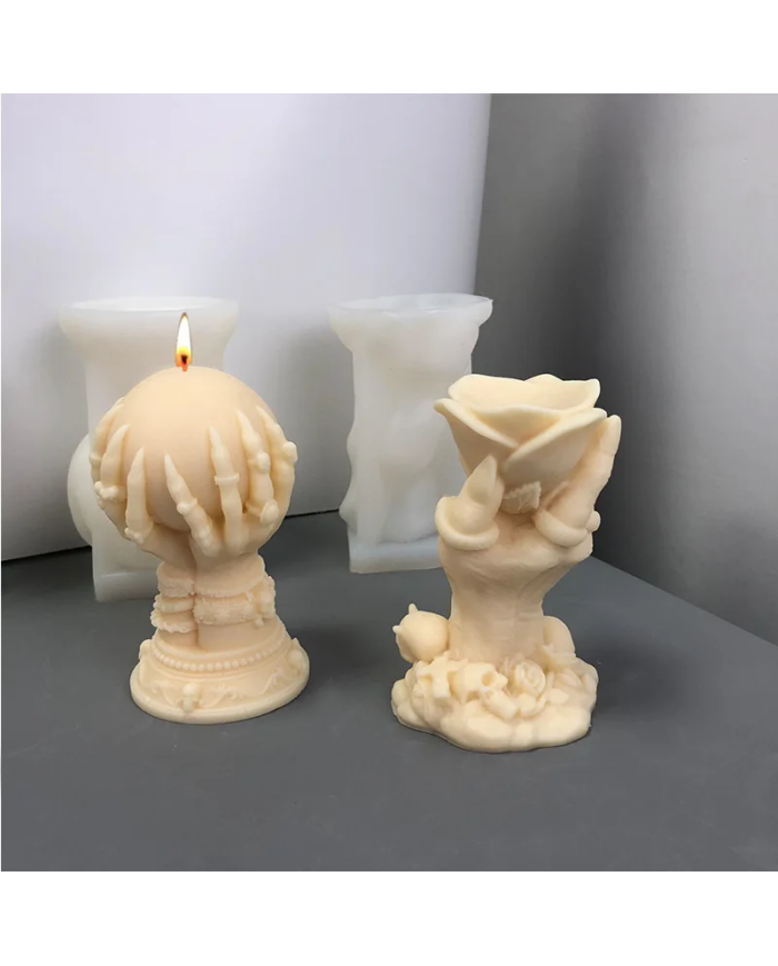 3D Daire El Şekli Reçine Epoksi Hobi Silikon Kalıbı - Kod:1106