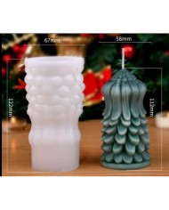 Heykel Desen Silindir Mum Kalıbı Kod:1174