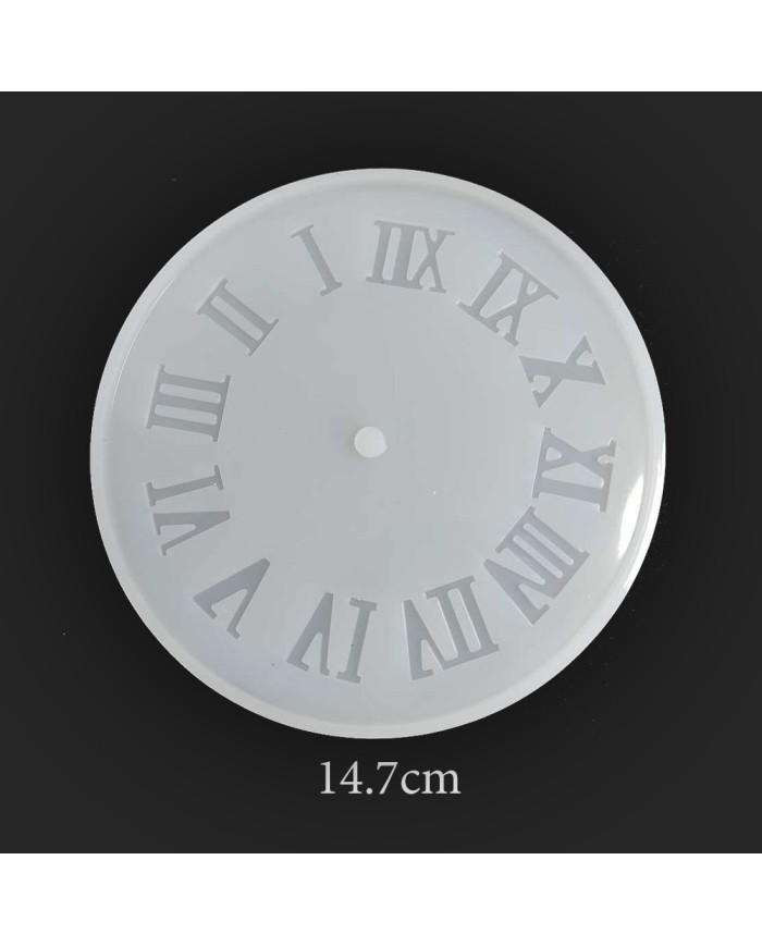 Reçine Epoksi ve Beton Roma Rakamlı Saat Kalıp -Kod:196