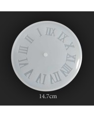 Reçine Epoksi ve Beton Roma Rakamlı Saat Kalıp -Kod:196