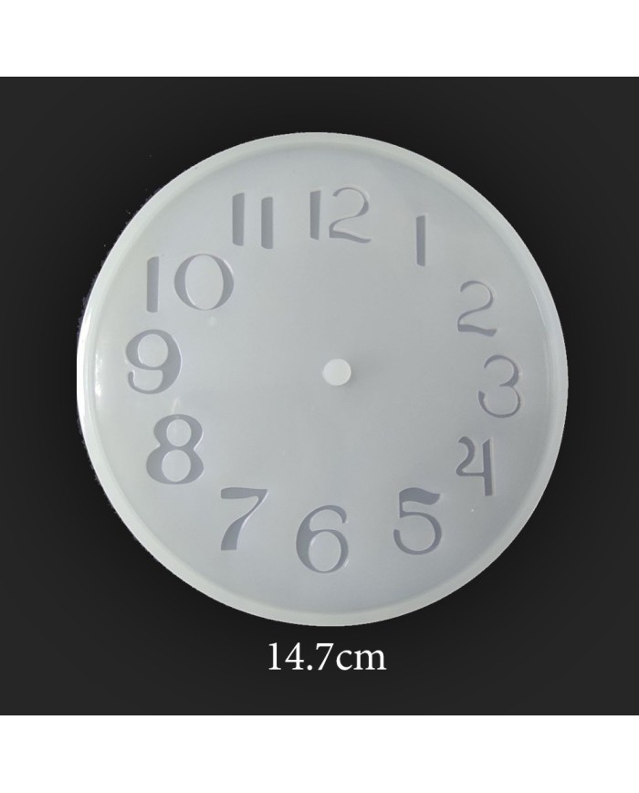 Reçine Epoksi ve Beton Saat Kalıbı 14.7 cm -Kod:197