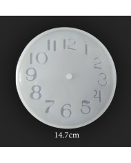 Reçine Epoksi ve Beton Saat Kalıbı 14.7 cm -Kod:197