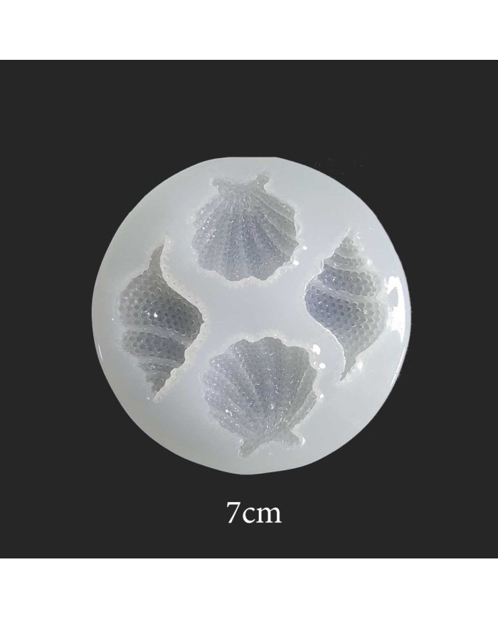 Reçine Epoksi,Mum,Sabun ve Beton Deniz Kabuğu Kalıbı -Kod:34