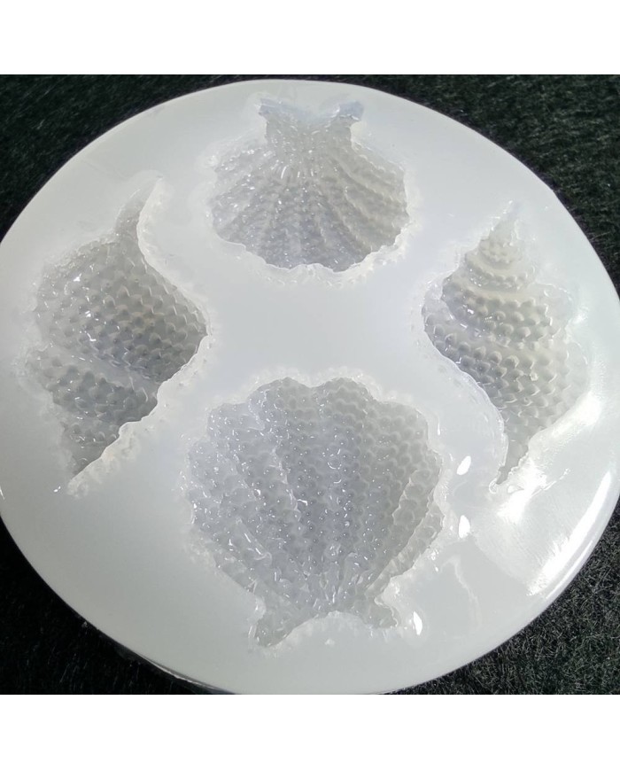 Reçine Epoksi,Mum,Sabun ve Beton Deniz Kabuğu Kalıbı -Kod:34