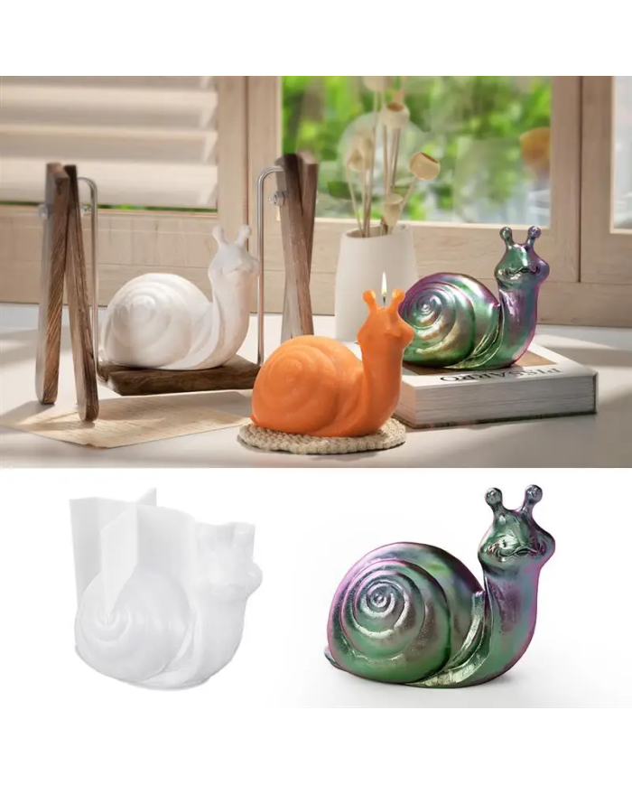 Salyangoz Model Reçine Epoksi Hobi Silikon Kalıp - Kod:1198