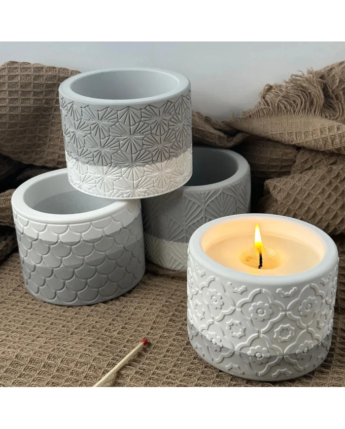 Balık Sırtı Model Saksı Kalıbı - Reçine Epoksi Hobi Silikon Mum Kalıbı - Kod:1199