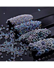 Pembe Rengi Uçan Baloncuk Cam Boncuk Deliksiz 10 Gr