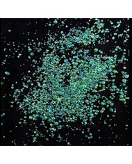 Su Yeşili Rengi Uçan Baloncuk Cam Boncuk Deliksiz 10 Gr