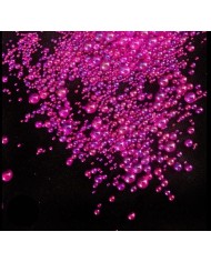 Şeker Pembe Rengi Uçan Baloncuk Cam Boncuk Deliksiz 10 Gr